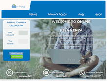 Tablet Screenshot of onlinepesakenya.com